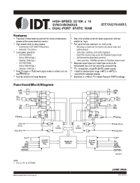 Datasheet IDT709269 manufacturer IDT