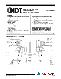 Datasheet IDT709279S12 manufacturer IDT