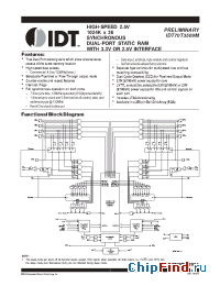 Datasheet IDT70T3509M manufacturer IDT