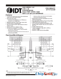 Datasheet IDT70T3539MS133BCI8 manufacturer IDT
