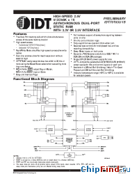 Datasheet IDT70T631S10BC8 manufacturer IDT