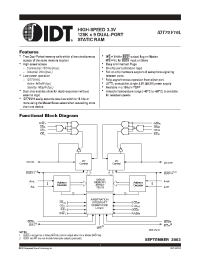 Datasheet IDT70V19L manufacturer IDT