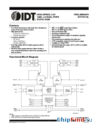 Datasheet IDT70V19L20 manufacturer IDT