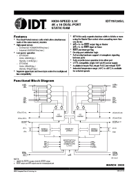 Datasheet IDT70V24S20PFI manufacturer IDT