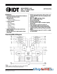 Datasheet IDT70V27L20 manufacturer IDT