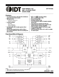 Datasheet IDT70V28L manufacturer IDT