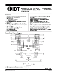 Datasheet IDT70V657S manufacturer IDT