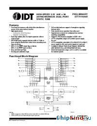 Datasheet IDT70V658S10BC8 manufacturer IDT