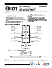 Datasheet IDT70V7288 manufacturer IDT