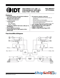 Datasheet IDT70V9089S manufacturer IDT