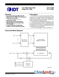 Datasheet IDT71V428S10Y manufacturer IDT