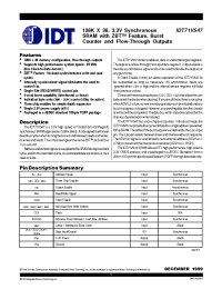 Datasheet IDT71V547S85PFI manufacturer IDT