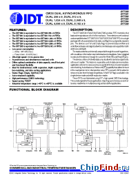 Datasheet IDT7284L15PAI8 manufacturer IDT