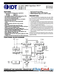 Datasheet IDT72V275-10 manufacturer IDT