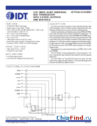 Datasheet IDT74ALVCH16601PF manufacturer IDT