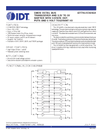 Datasheet IDT74LVC4245A manufacturer IDT