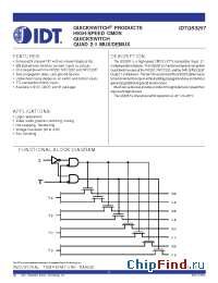 Datasheet IDTQS3257DC manufacturer IDT