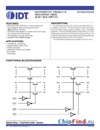 Datasheet IDTQS32X2384 manufacturer IDT