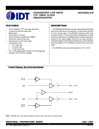 Datasheet Q532805BQ manufacturer IDT
