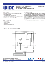 Datasheet QS316212 manufacturer IDT
