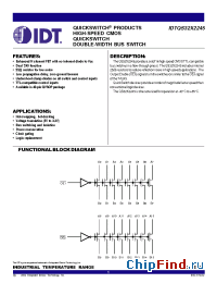 Datasheet QS32X2245 manufacturer IDT