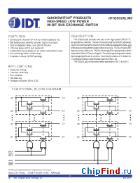 Datasheet QS32XL383 manufacturer IDT