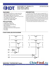 Datasheet QS32XL384 manufacturer IDT