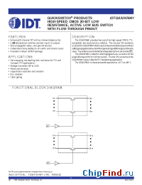 Datasheet QS32XR861 manufacturer IDT