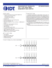 Datasheet QS32XVH2245 manufacturer IDT