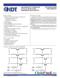 Datasheet QS32XVH384 manufacturer IDT