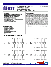 Datasheet QS34X2245 manufacturer IDT
