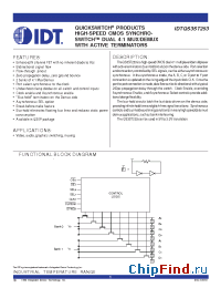 Datasheet QS3ST253 manufacturer IDT