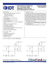 Datasheet QS3VH16800 manufacturer IDT