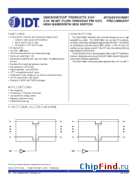 Datasheet QS3VH16861 manufacturer IDT