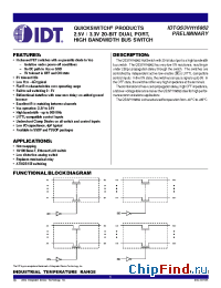 Datasheet QS3VH16862 manufacturer IDT
