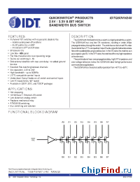 Datasheet QS3VH245 manufacturer IDT