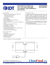 Datasheet QS3VH862 manufacturer IDT