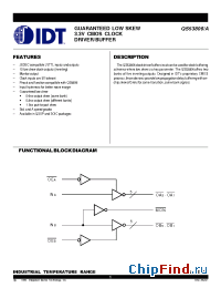 Datasheet QS53806 manufacturer IDT