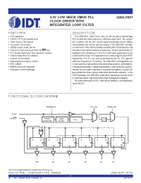 Datasheet QS5LV93150Q manufacturer IDT