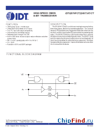 Datasheet QS74FCT2245T manufacturer IDT