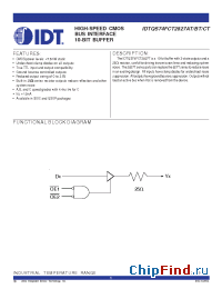 Datasheet QS74FCT2827T manufacturer IDT