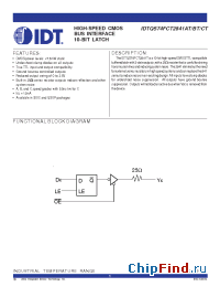 Datasheet QS74FCT2841ATQ manufacturer IDT