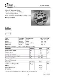 Datasheet BA592 manufacturer Infineon