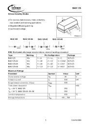 Datasheet BAS125-04E6433 manufacturer Infineon