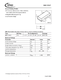Datasheet BAS125-07E6327 manufacturer Infineon