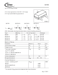 Datasheet BAT68E6433 manufacturer Infineon