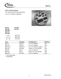 Datasheet BAV70L3 manufacturer Infineon