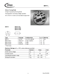 Datasheet BBY51-02W manufacturer Infineon