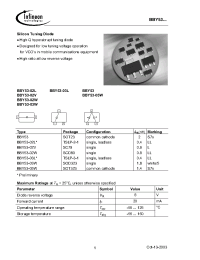 Datasheet BBY53-02V manufacturer Infineon