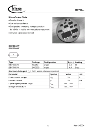 Datasheet BBY56-02W manufacturer Infineon